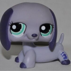 Littlest Pet Shop Lavender Dachshund Figure
